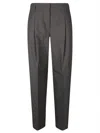 Max Mara Studio Wool Blend Clothing Trousers In Gray