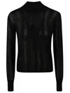 Max Mara Studio Wool Silk Blend Sweaters In Black