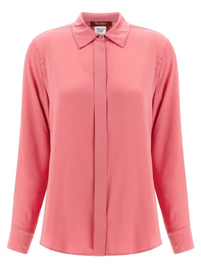 Max Mara Studio Xero Long-sleeved Shirt In Pink