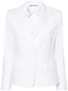 Max Mara Yuppy Single-breasted Long-sleeved Blazer In White