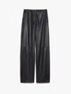 Max Mara Women's Zante Leather Trouser Black | Size 46 | 2426436012600001