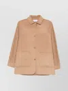 Max Mara Tacco Camel Hair Braided Coat With Knitted Sleeves In Brown