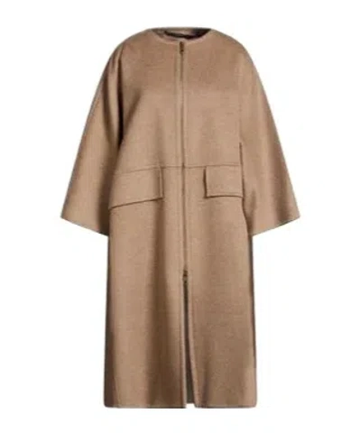 Max Mara Stylish, Minimalist, Well-fitted And Versatile Coat In Brown