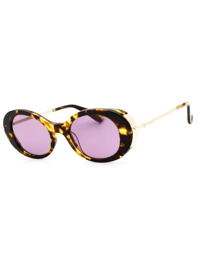 Max Mara Stylish Oval Women's Sunglasses In Black