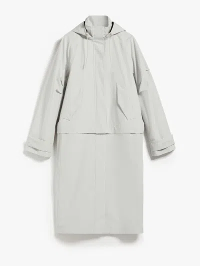 Max Mara Stylish Silver Raincoat For Women In Grey