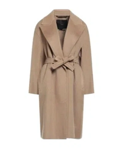Max Mara Stylish  Versatile Long Coat In Brown