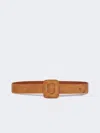 Max Mara Suede Belt In Brown