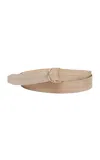 Max Mara Suede Belt In Neutral
