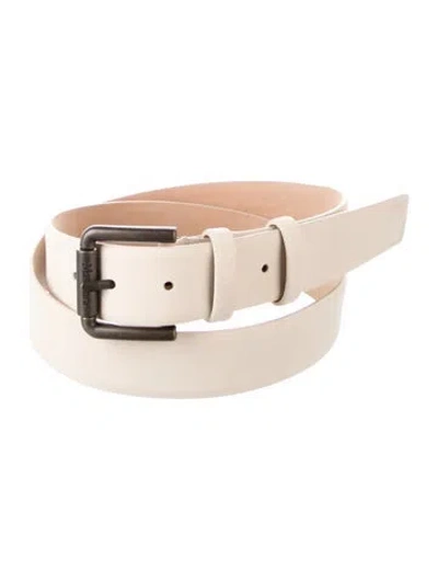 Pre-owned Max Mara Suede Belt In Neutral
