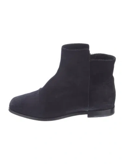 Pre-owned Max Mara Suede Boots In Blue