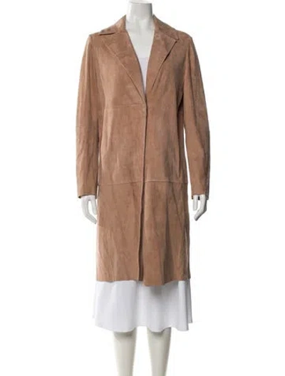 Pre-owned Max Mara Suede Evening Jacket In Neutral