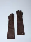 Max Mara Suede Gloves In Brown