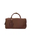 Max Mara Suede Holdall Medium Bag In Brown