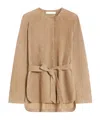 Max Mara Suede Jacket In Brown