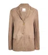 Max Mara Suede Jacket In Beige