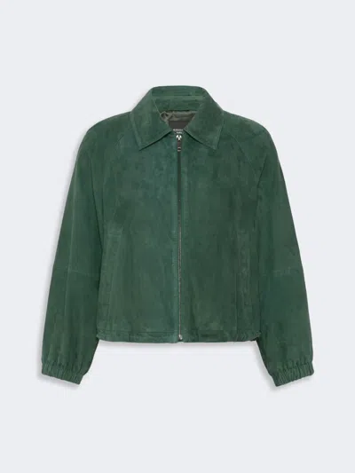 Max Mara Suede Jacket In Multi