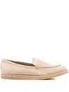 Max Mara Suede Loafers In Neutral