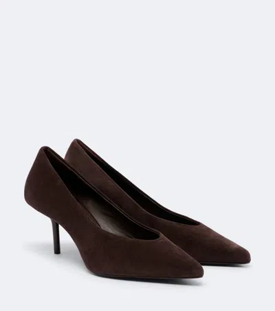 Max Mara Suede Pumps In Brown