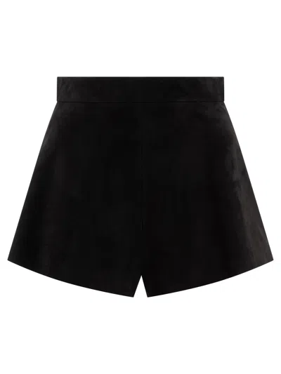 Max Mara Suede S Short Black