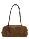Max Mara Suede Top Case In Brown