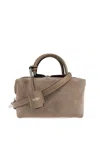 Max Mara Suede Tote Bag In Brown