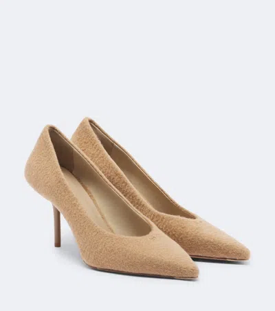 Max Mara Suede-lined Pumps In Brown