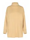 Max Mara Oder Beige Cashmere Turtleneck Sweater In Brown