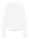 Max Mara Wool And Cashmere Crewneck Jumper In White