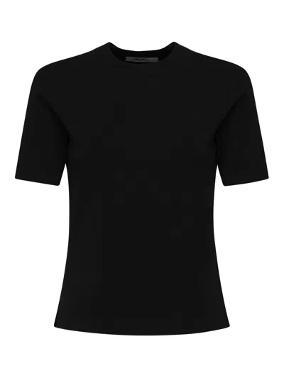 Max Mara Viscose Yarn Knit Segale In Black