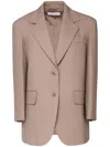 Max Mara Suez Blazer In Virgin Wool In Neutrals