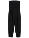 Max Mara Bonded Sable Jumpsuit In Black