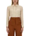 Max Mara Vongola Shirt In Neutral