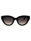 Max Mara Sunglasses In 01b Nero Lucido/fumo Grad