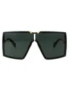 Max Mara Gold Black Metal Sunglasses