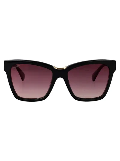 Max Mara Sunglasses In Burgundy