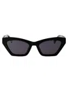 Max Mara Logo Sunglasses In Black