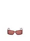 Max Mara Spark 54mm Rectangular Sunglasses In Red