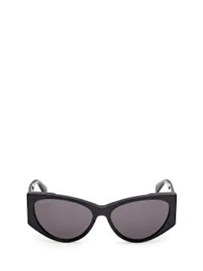Max Mara Hinge-1 Acetate Cat-eye Sunglasses In Black