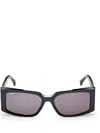 Max Mara Spark 54mm Rectangular Sunglasses In Black
