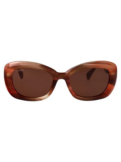 Max Mara Full-frame Sunglasses In Brown