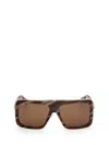 Max Mara Rectangle-frame Sunglasses In Multi