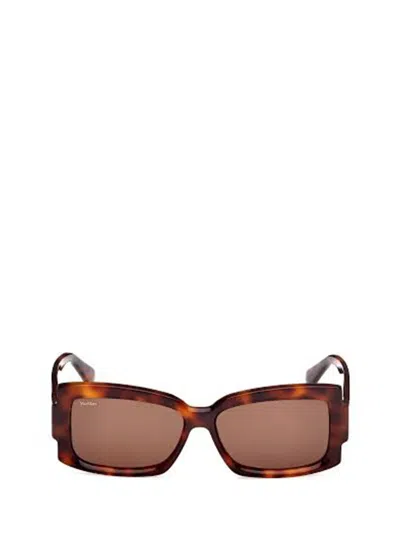 Max Mara Rectangular Frame Sunglasses In Green