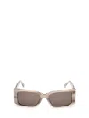 Max Mara Spark 54mm Rectangular Sunglasses In Brown