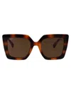 Max Mara Havana Injectate Sunglasses In Brown