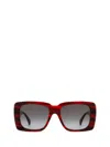 Max Mara Square Frame Sunglasses In Coloured Horn