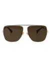 Max Mara Mm0121/s Sunglasses In Gold Black
