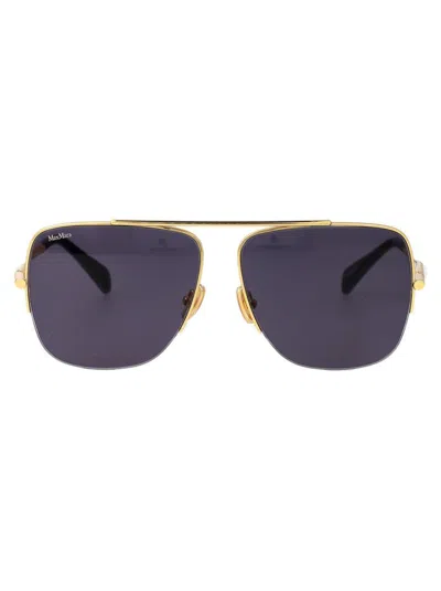 Max Mara Sunglasses In Gold Blue