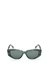 Max Mara Lee 52mm Round Sunglasses In Green