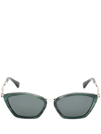 Max Mara Miller 54mm Round Sunglasses In Green