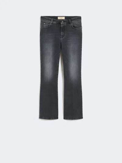 Max Mara Super Stretch Denim Skinny Jeans In Black